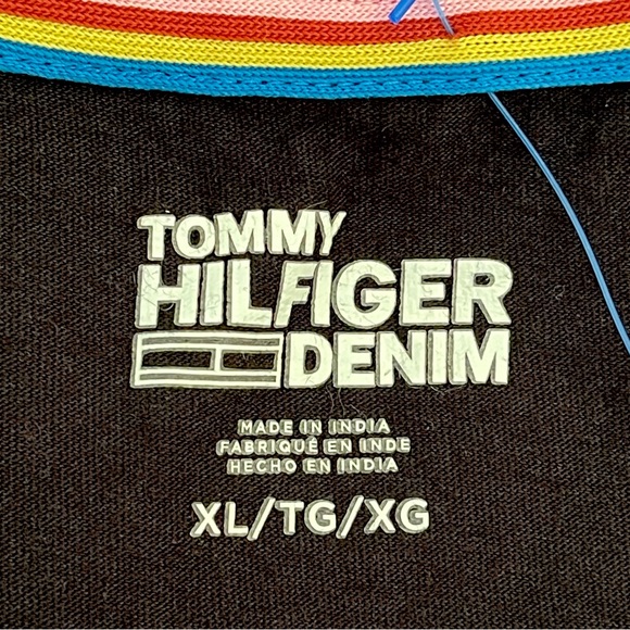 Tommy Hilfiger Denim Embroidered Logo Graphic T-Shirt Ditsy Floral Short Sleeves - Picture 12 of 13